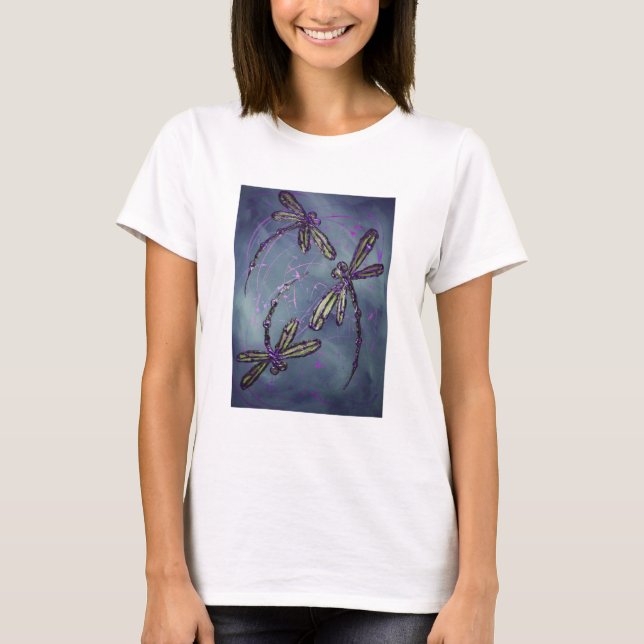 Camiseta Dragonfly Purple Night Fliting (Frente)