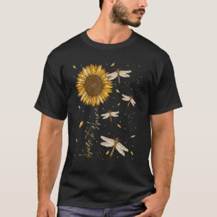 Camiseta Dragonfly Sunflower Opta Por Brilhar A Mindset De 