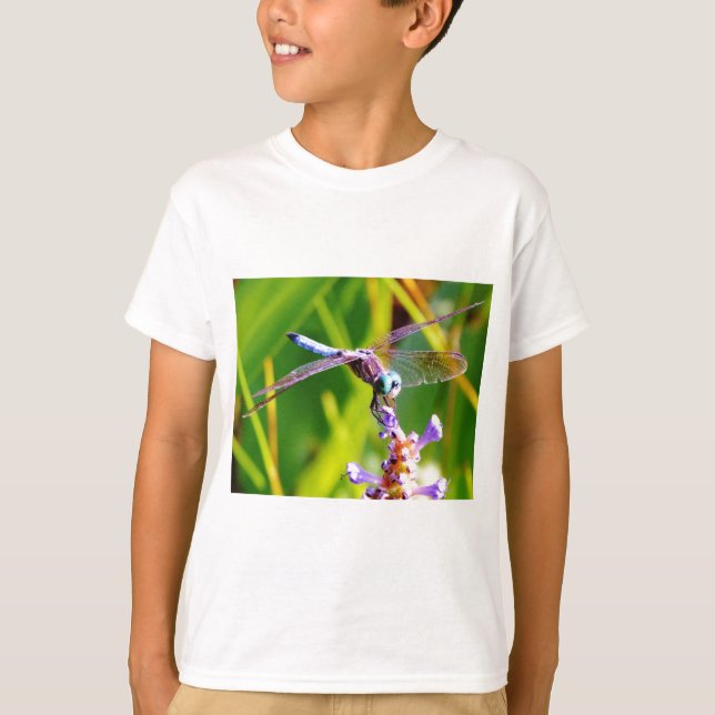 Camiseta Dragonfly Teal & Purple (Frente)