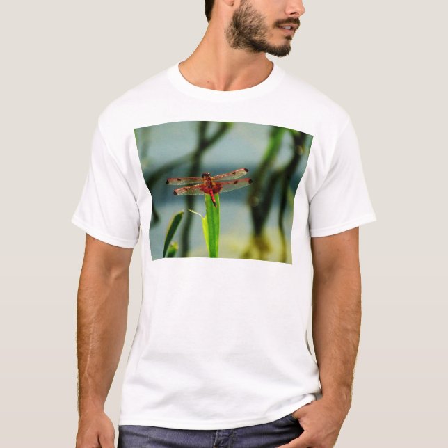Camiseta Dragonfly Vermelha e Negra (Frente)