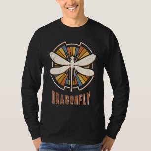 Camiseta Dragonfly Vintage Retro Animal Love Clássico