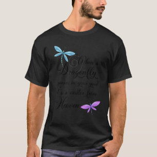 Camiseta Dragonfly Visitor De Dragonflies De Cotação Pesada
