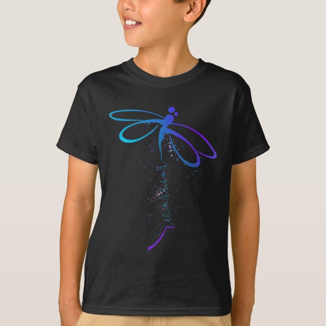 Camiseta Dragonfly Warrior Semicolon Prevenção Suicídio Awa (Frente)