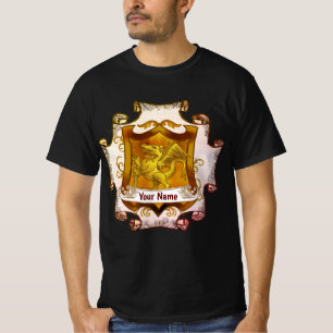 Camiseta Dragons Shield Brasão de Família Sobrenom