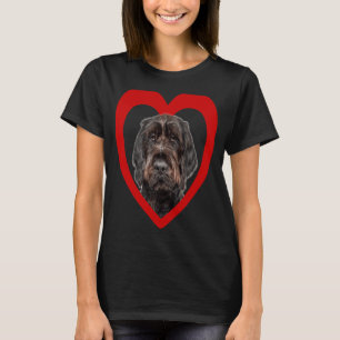 Camiseta Drahthaar Dog Heart German Wirehaired Pointer