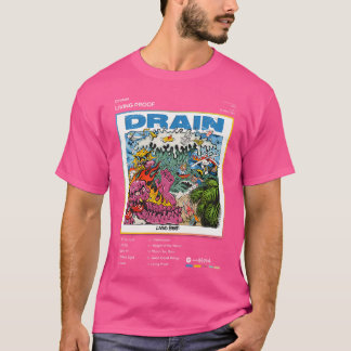 Camiseta Drain - Álbum de lista de rastros para prova de vi