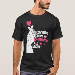 Camiseta Drama Coreano Com Amor Noturno Kdr Dedo Coração Kd