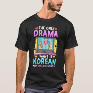 Camiseta Drama Coreano para Mulheres Kdrama Fashion Cute Kd