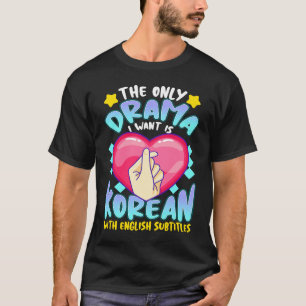 Camiseta Drama Coreano para Mulheres Kdrama Moda Kdrama Fof