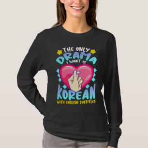Camiseta Drama Coreano para Mulheres Kdrama Moda Kdrama Fof