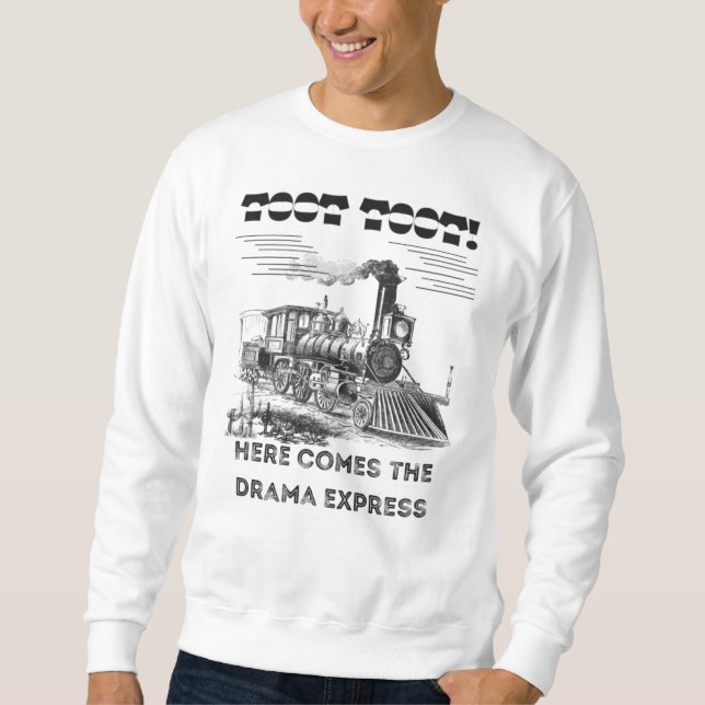 Camiseta Drama Express Funny Train Quote (Frente)