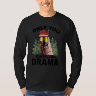 Camiseta Drama Llama Óculos Apenas Você Pode Impedir O Sarr
