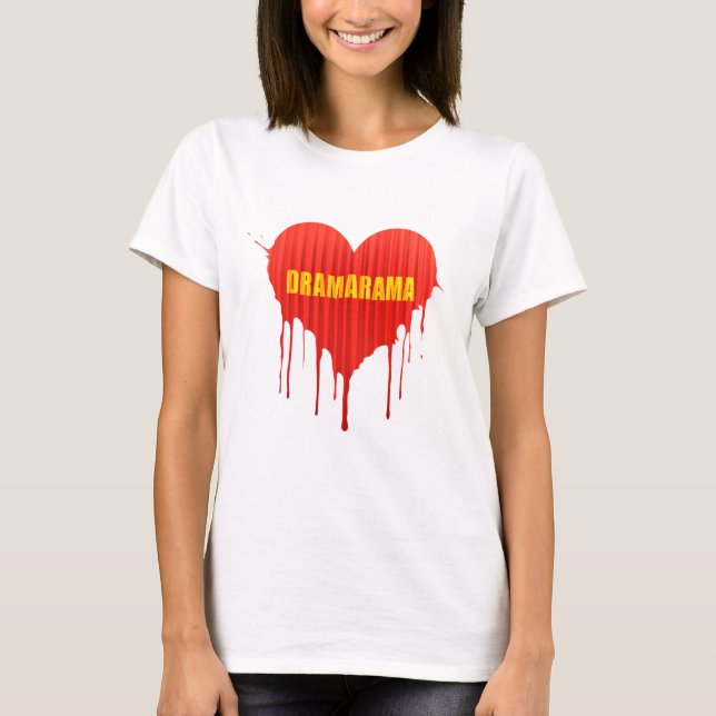 Camiseta Drama Queen Dramarama bleeding heart women's (Frente)