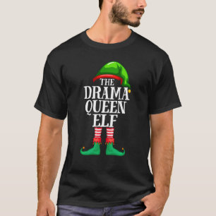 Camiseta Drama Queen Elf Matching Family Group Natal Pa