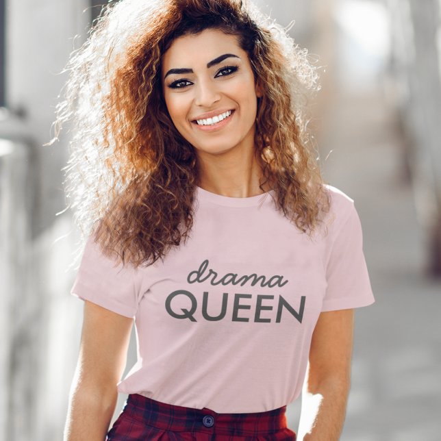 Camiseta Drama Queen | Moderna Trendência Legal Na moda Cut (Criador carregado)