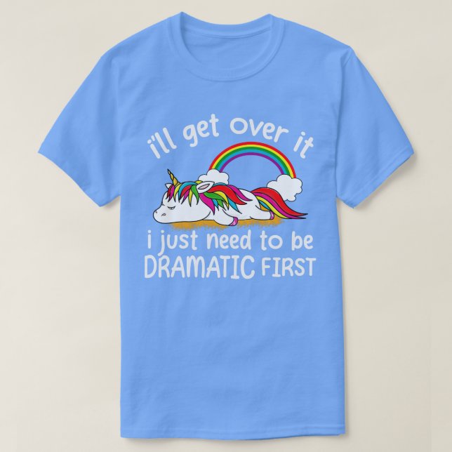 Camiseta Dramatic Unicorn Lover (Frente do Design)