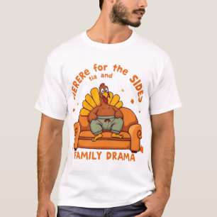 Camiseta Dramático Dia de Ação de Graças Peru Família Sarcá