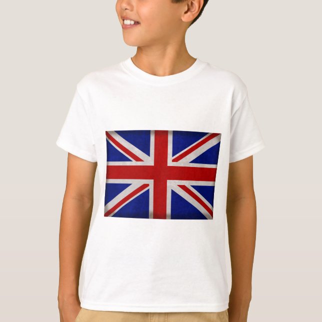 Camiseta Drapeau Anglais d'Angleterre texturé (Frente)
