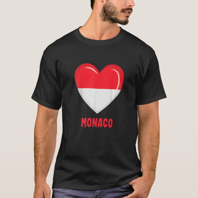 Camiseta Drapeau de Mônaco Monacan (Frente)
