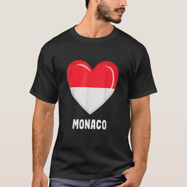 Camiseta Drapeau de Mônaco Monacan 1 (Frente)
