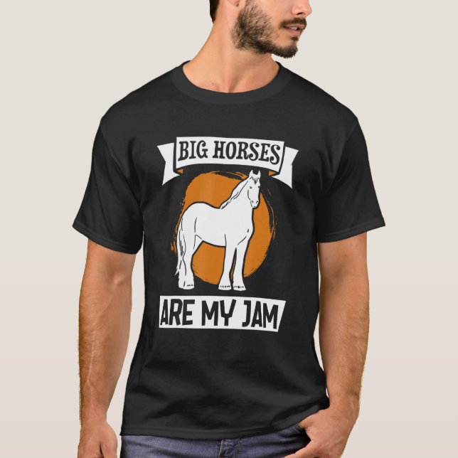 Camiseta Draught Scotland Horse for Horseback Rider Clydesd (Frente)