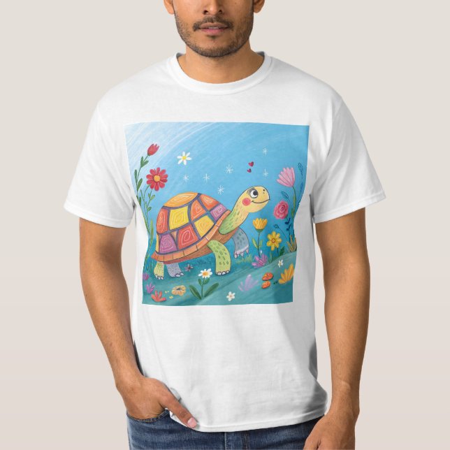 Camiseta Drawing Baby Turtle (Frente)