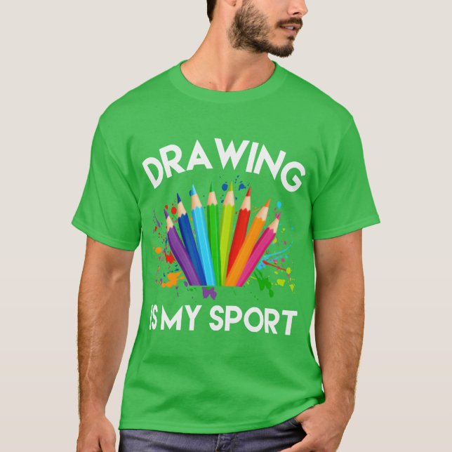 Camiseta drawing is my sport girl (Frente)