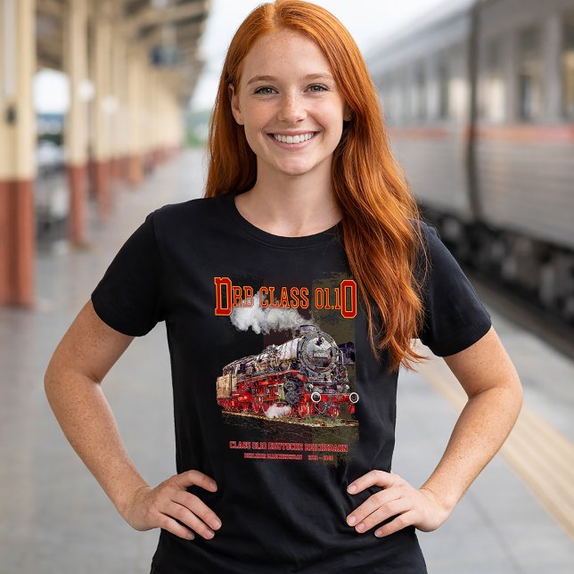 Camiseta DRB Class 01.10 Steam Train. Deutsche Reichsbahn (DRB Class 01.10 Steam Train. Deutsche Reichsbahn. Womens Basic T-Shirt)