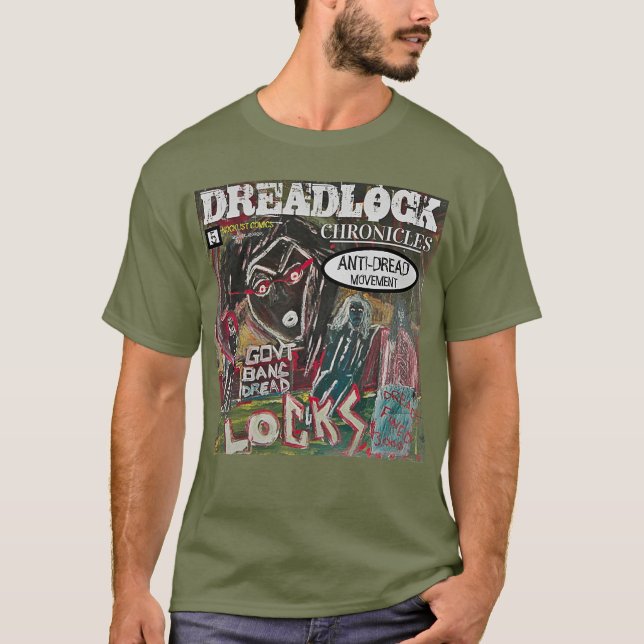 CAMISETA DREADLOCK CRÔNICA MOVIMENTO ANTI-DREAD (Frente)