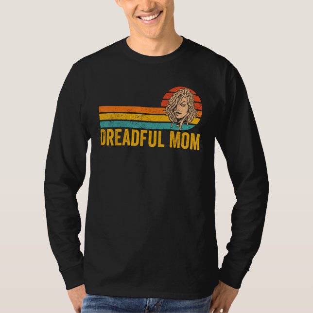 Camiseta Dreadlock Mom Dreads Rastafari Rasta Dreadful Mom (Frente)