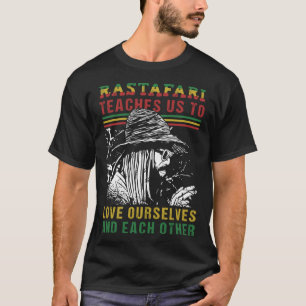 Camiseta Dreadlock RPapastamkos uma bandeira etíope Rastafa