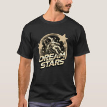Dream Beyond Stars Astronaut T-Shirt | Vaporwave 
