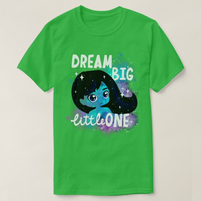 Camiseta Dream Big Little One Stars Night Sky (Frente do Design)