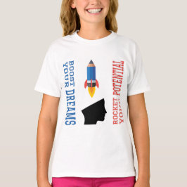 Camiseta Dream Booster e Potencial Rocket