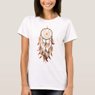 Camiseta Dream Catcher com Penas Mágicas da América Nativa