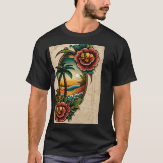 Camiseta "Dream Catcher Polynésia Tattoo Design - Light Co