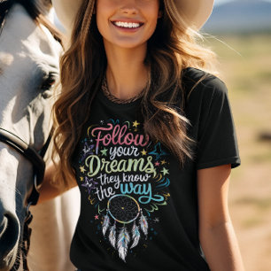 Camiseta Dream Compass: Mensagem Inspiradora do Dream Catch