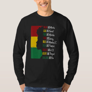 Camiseta Dream Lead Fight Think Write Build Speak Educar B