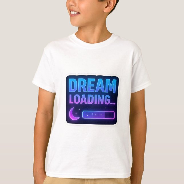 Camiseta Dream Loading... Neon Progress Bar (Frente)