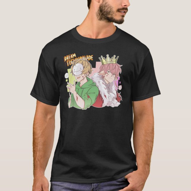 Camiseta Dream merch technoblade merch dreamdesperdiçou Son (Frente)