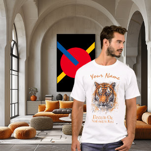 Camiseta Dream On - Nada é real   Cyberpunk Tiger Art