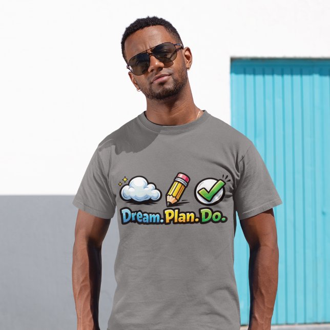 Camiseta Dream Plan Do Motivations-Design (Criador carregado)