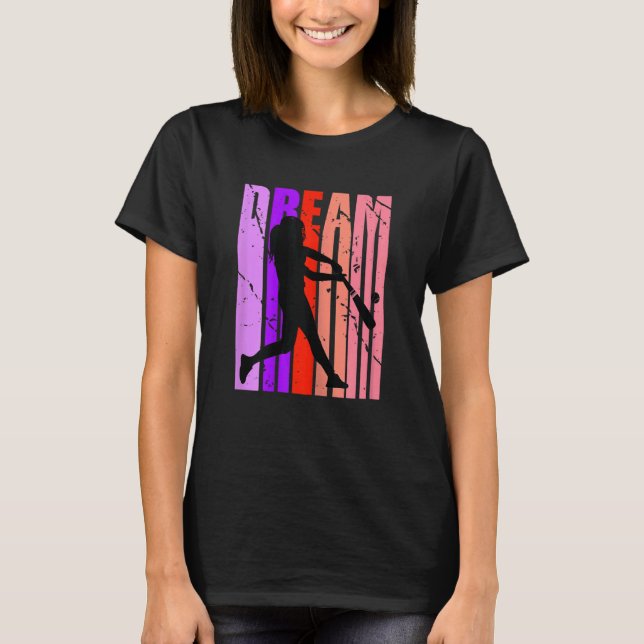 Camiseta Dream Retro Baseball, Silhouette Funky Sem Limitaç (Frente)