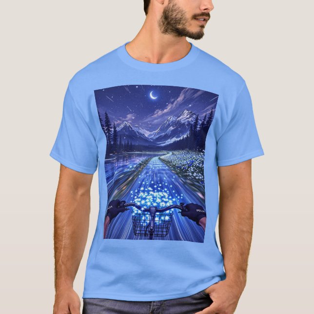 Camiseta Dream Ride Through the Starry Night (Frente)