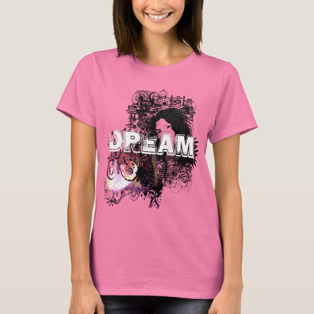 Camiseta Dream Swirls Music Grunge (Frente)