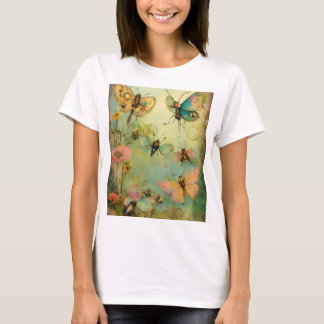 Camiseta Dream Weaver: Uma Borboleta Surreal Aquarela