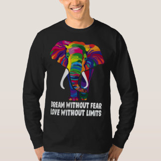 Camiseta Dream Without Fear Love Without Limits  LGBT Pride