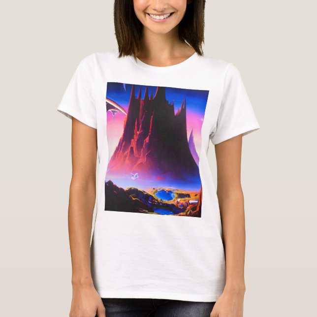 Camiseta Dream World Oil Painting (Frente)