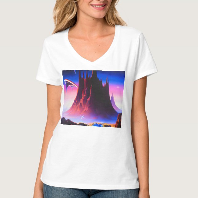 Camiseta Dream World Oil Painting (Frente)