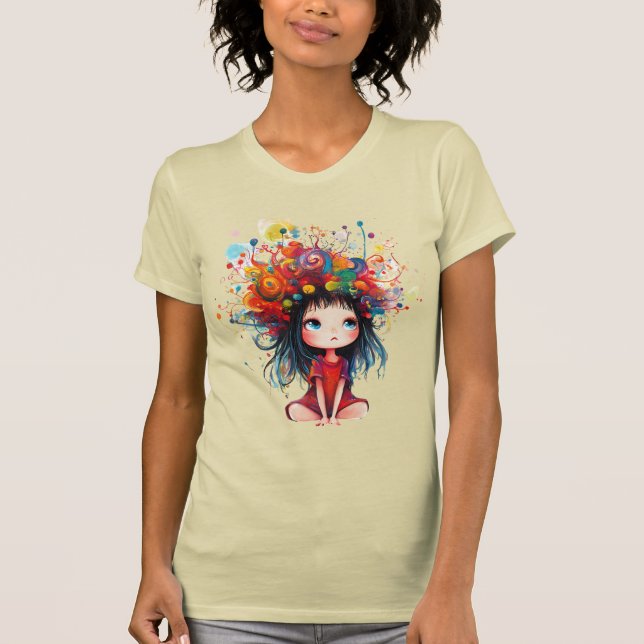Camiseta DreamBloom: Colore sua mente (Frente)